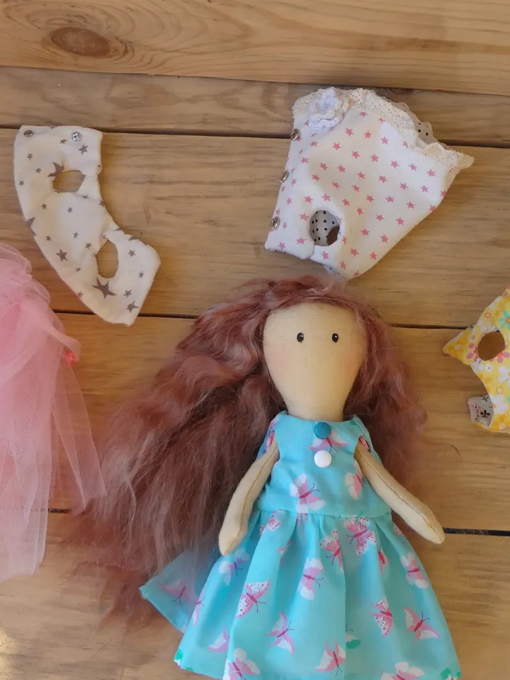 Small doll sewing pattern pdf - Ragdoll with clothes - Doll sewing pattern – Doll clothes pattern – 6 inch doll pattern