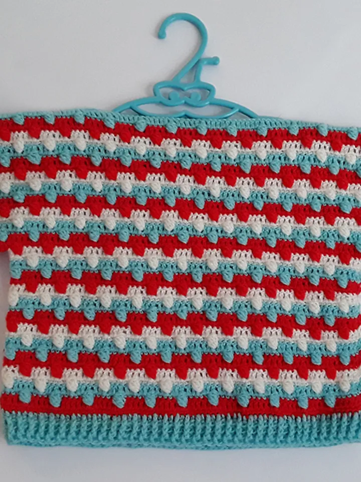 Crochet Baby Sweater Pattern, Bobble Sweater Crochet Pattern, crochet baby gift, crochet baby clothes, crochet Baby Outfit Pattern, crochet Bobble Stitch sweater, PDF file in English