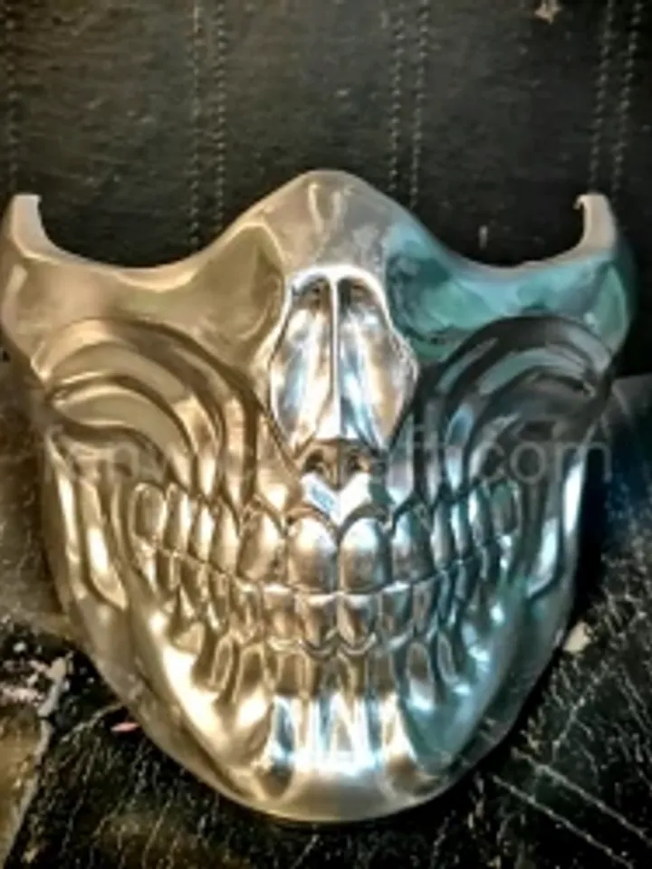 Skull Blue mask for Human jaw