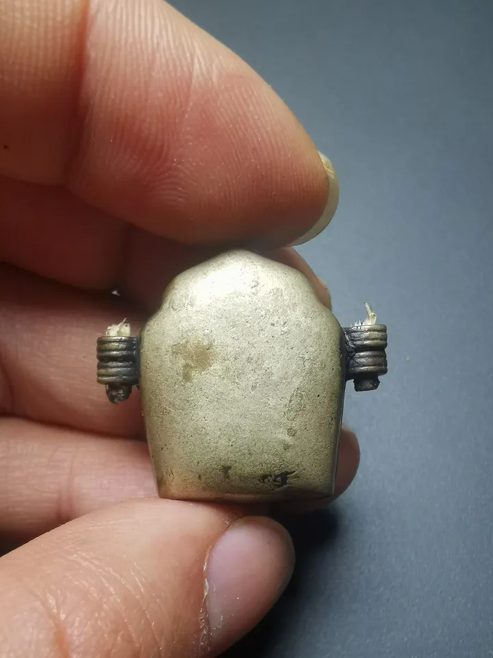 Gandhanra Antique Handmade Gau Ghau Shrine, Mini Tibetan Buddhist Altar Amulet Pendant