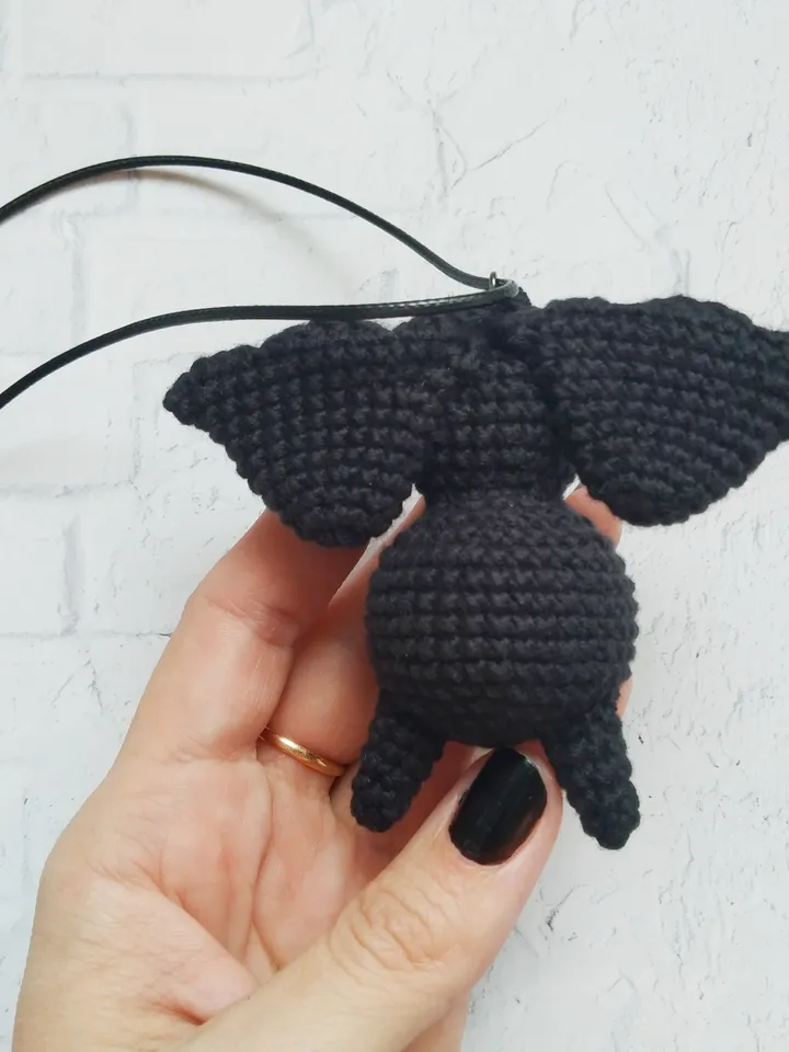 Bat rear view mirror accessories, black plush bat,
car decor, cute car accessories interior, kawaii bat plushie, car hanging, gothic gift for a friend, spooky car sharm, horror car accessories, Halloween gift.