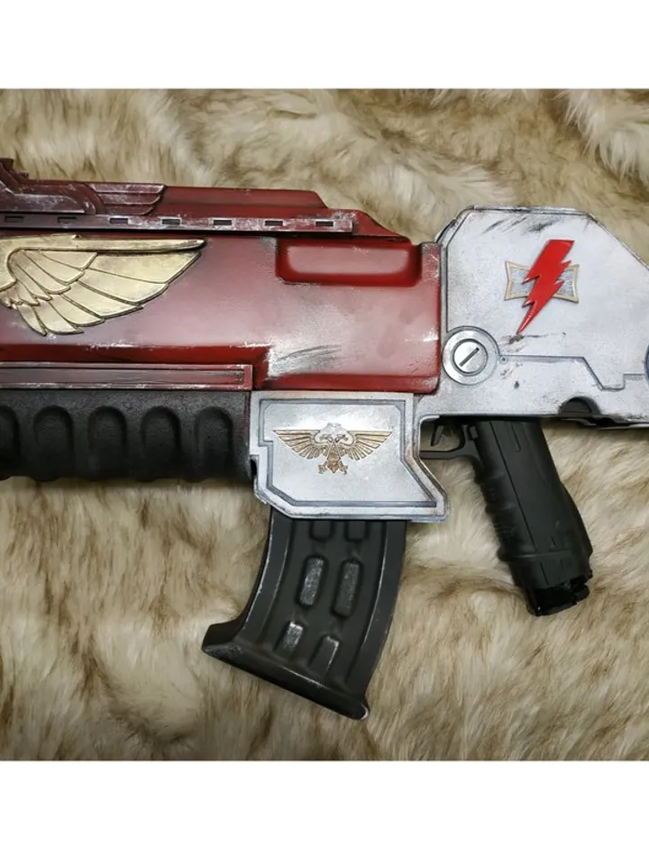 Bolter - pistol - bolt pistol - paintball gun - decorated - Warhammer 40K - insp