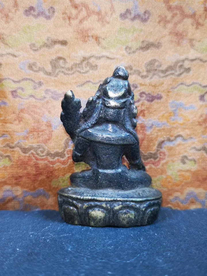 Gandhanra AcientTibetan Buddhist Statue,Terma,Green Tara,60 Years Old