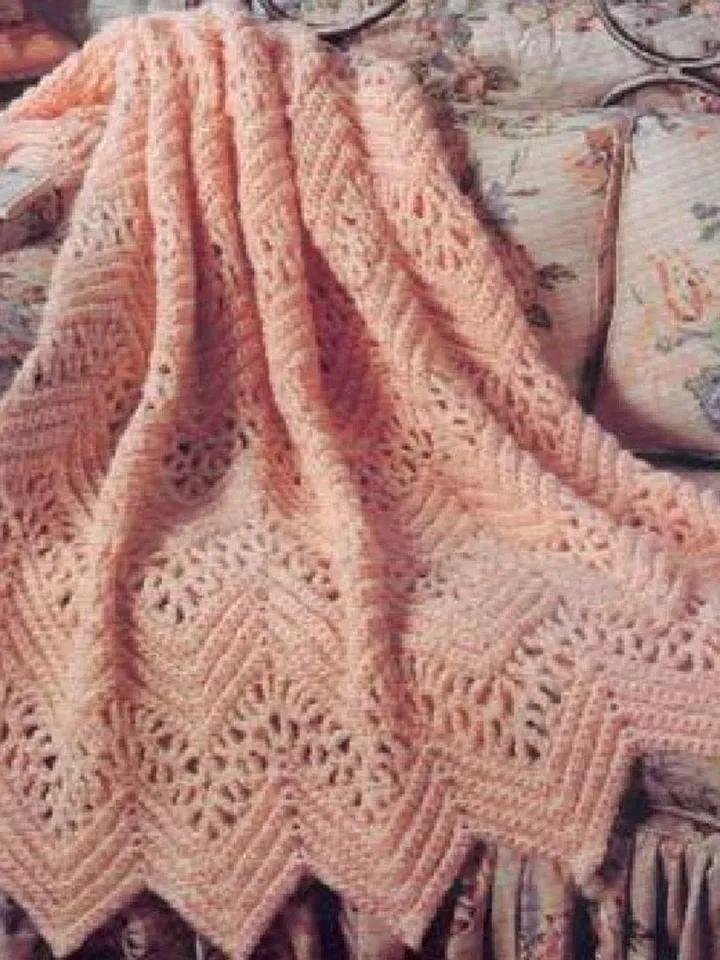 Blanket crochet pattern, afghan crochet, Victorian blanket, vintage crochet pdf instant download
