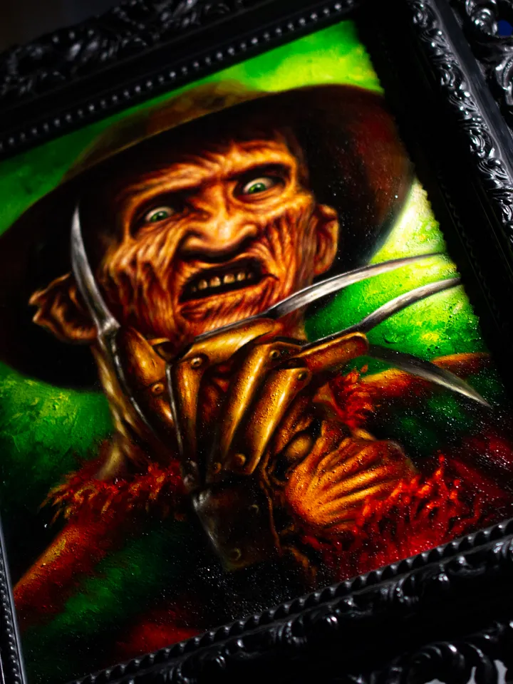 Oil painting Freddy Krueger A Nightmare on Elm Street