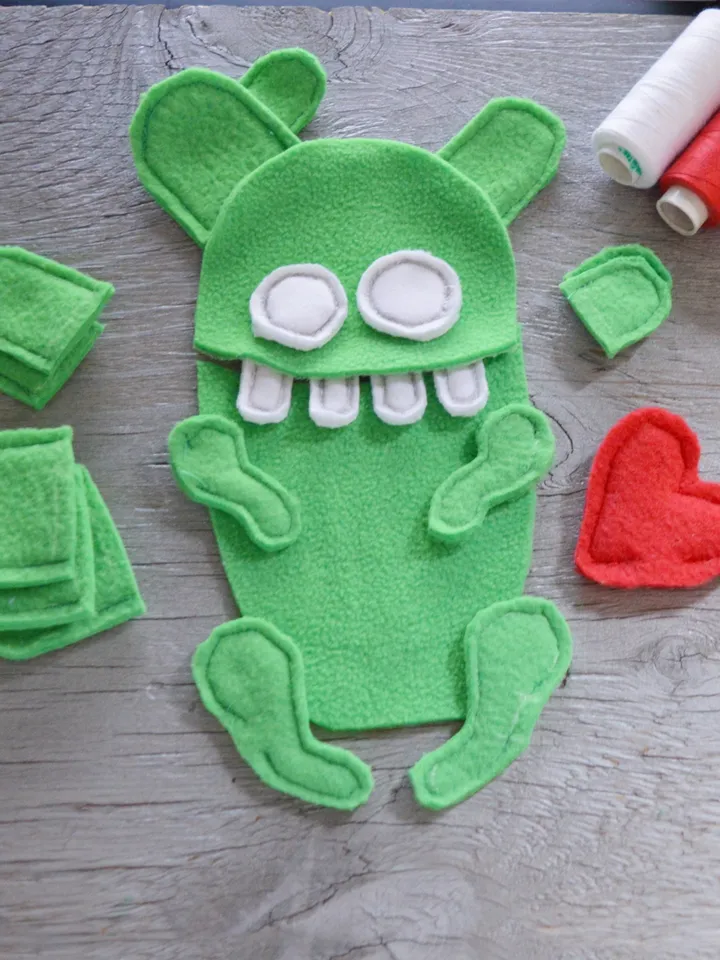 Fleece Plush Cactus PDF Pattern – Softie with Heart & Flowers