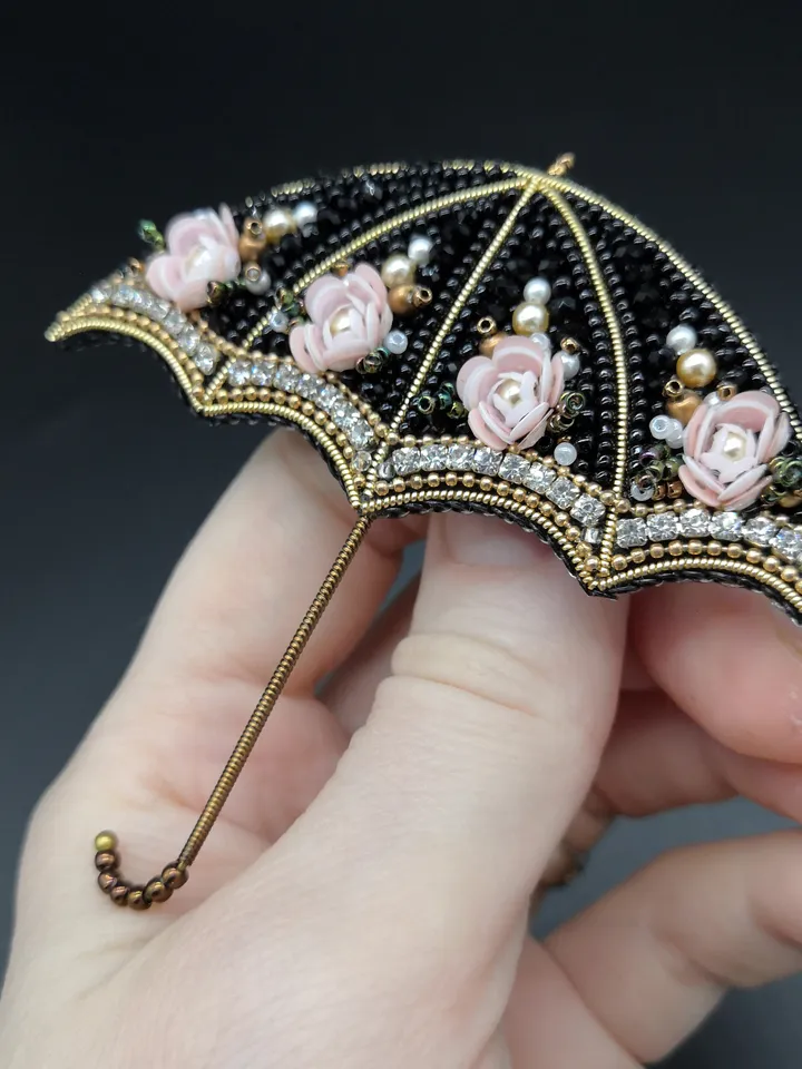 Umbrella Brooch