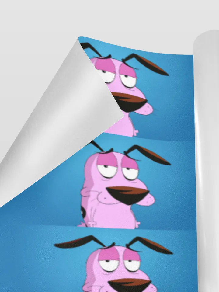 Courage The Cowardly Dog Gift Wrapping Paper 58"x 23" (1 Roll)