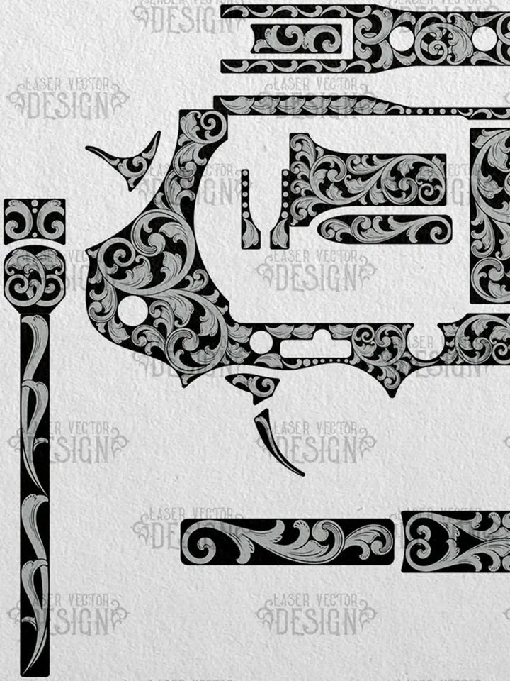 VECTOR DESIGN Colt Anaconda 6 in Scrollwork