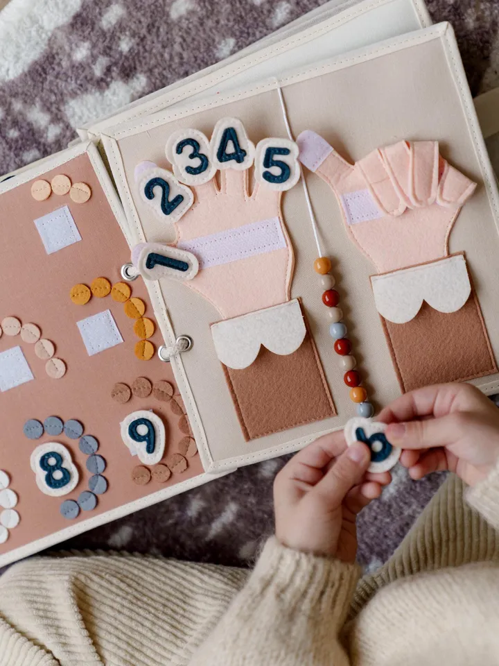 quiet busy book, quiet book montessori, felt book, Popular Gifts for Kids by kinderkrama