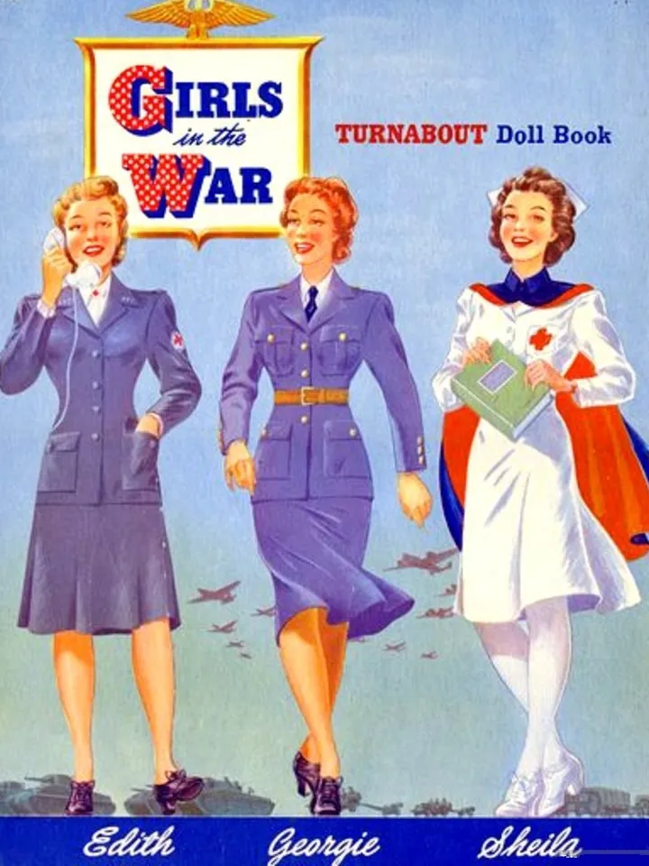 Paper Doll Girl at War Digital Download PDF