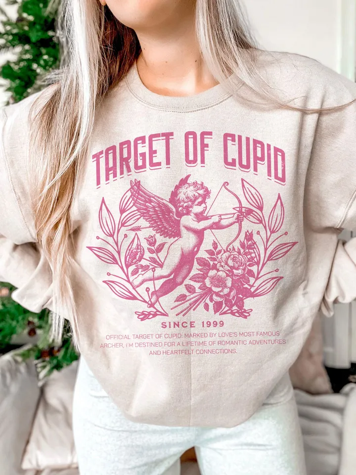 Cupid's Target, Coquette Valentine, Social Club Png, Retro valentines png,valentines day png,Trendy png, Valentine Coquette Png,Valentine