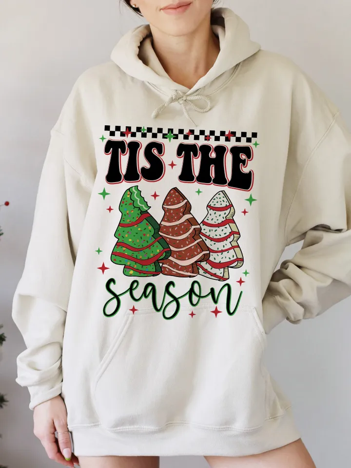 Little Debbie Christmas tree cake png, tis the season png, retro Christmas png, little Debbie png, Christmas sublimation, Christmas tree png