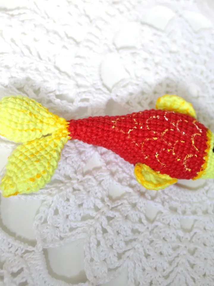 Fish crochet pattern PDF in English Amigurumi fish keychain