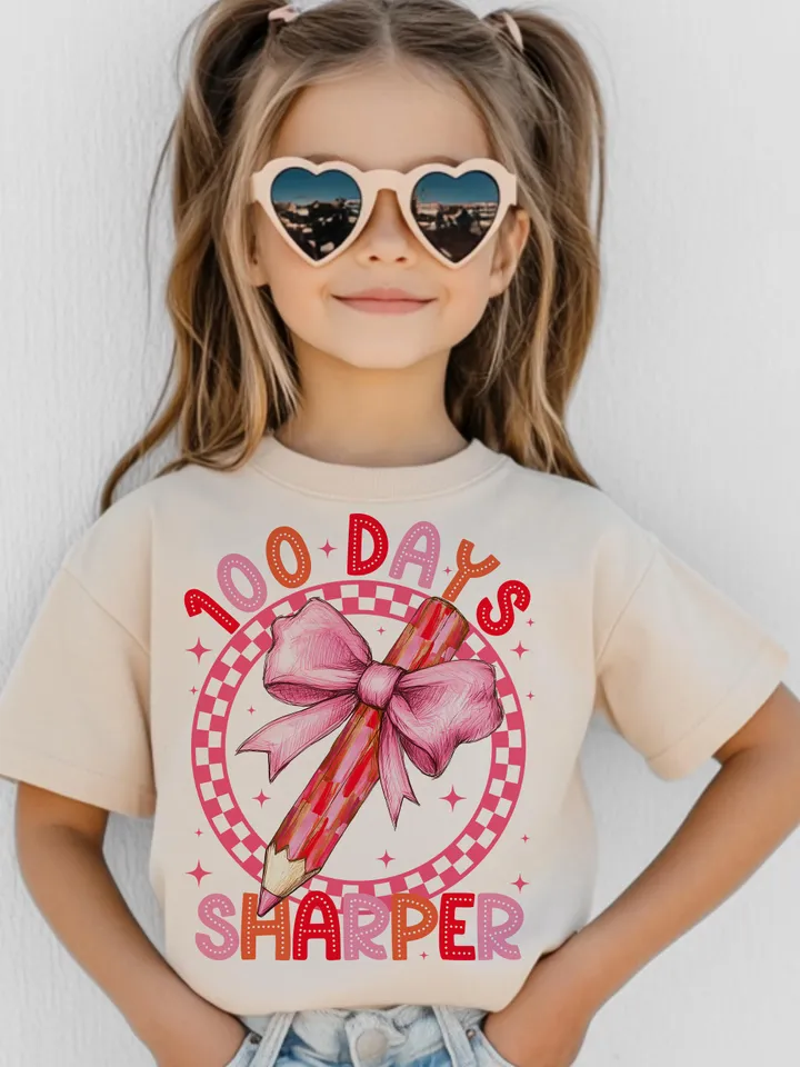 Checkered 100 Days of School PNG, 100 Days Sharper Png, Teacher 100 Days, 100 Days Shirt Design, Glitter 100 Days Png, Brushstroke Png