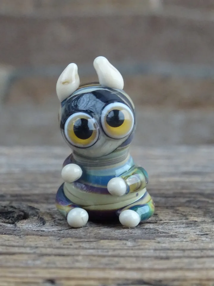 Tiny monster miniature glass monster figurine monster sculpture for terrarium decoration or fairy garden decor