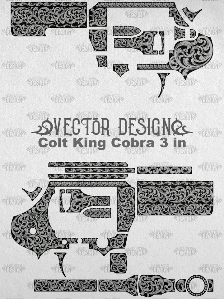 VECTOR DESIGN Colt King Cobra 3 in Scrollwork