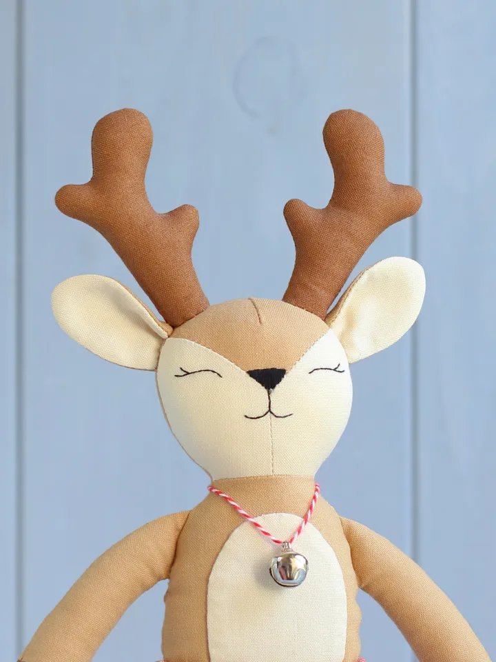 2 PDF Large Elf Doll and Large Deer Stuffed Animal Sewing Patterns Bundle