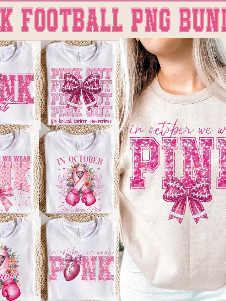 Pink Game day png bundle,coquette football bow png,Tackle cancer png,Pink out png,football png,Breast Cancer PNG,soccer png,baseball png