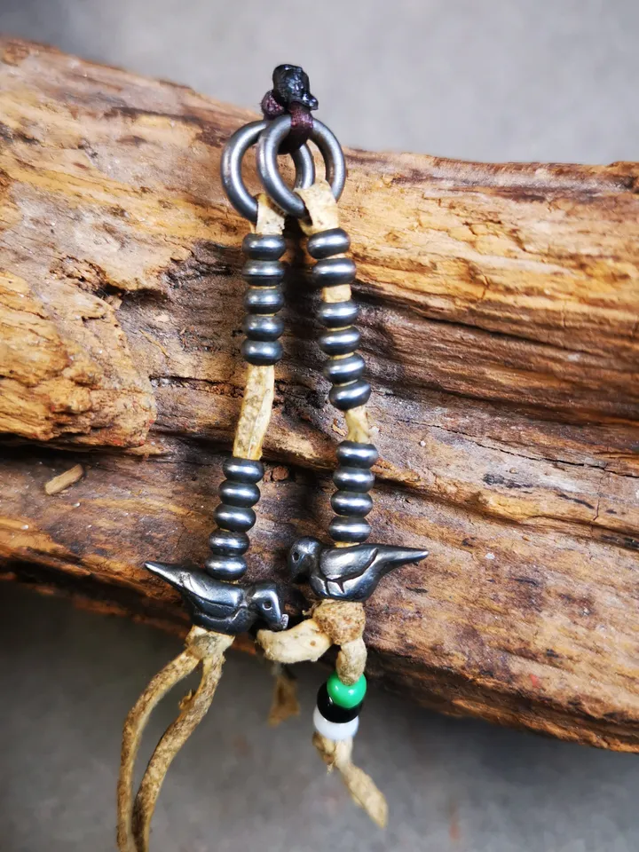 Gandhanra 4MM Mini Size Tibetan Buddhist Mala Counters,Prayer Bead Accessories,with Lucky Birds Pendant
