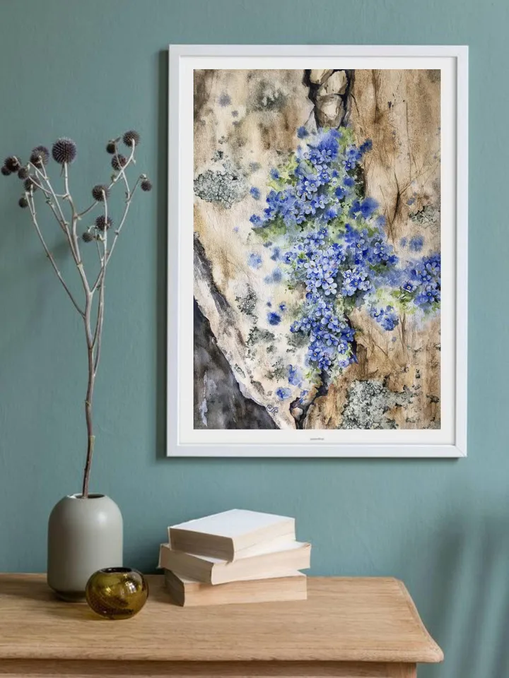 Wildflowers Original Painting Flowers Watercolor Painting Floral Original Wall Art