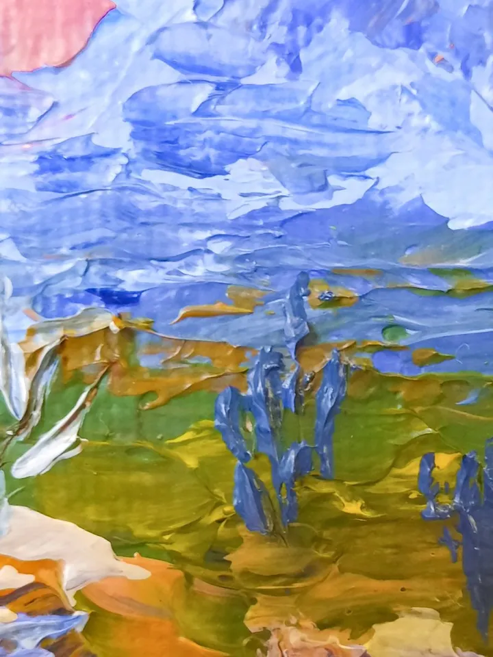 Saguaro cactus art Original acrylic painting Arizona desert painting