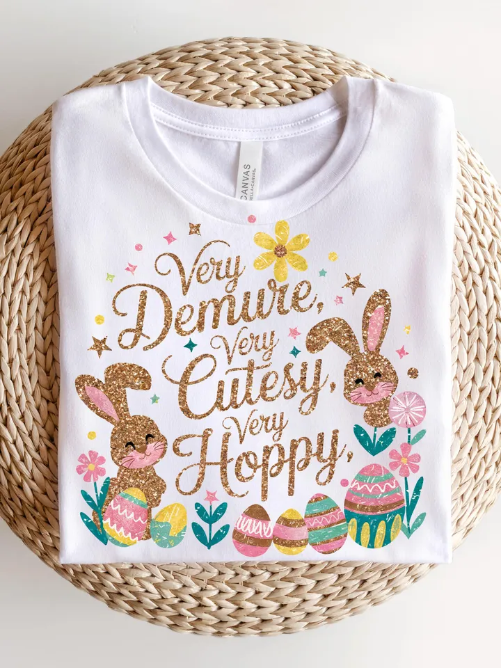Very Demure Very Hoppy Png, Glitter Easter Coquette PNG, Easter Very Cutesy png, Hoppy Bunny PNG Glitter Easter Bunny Coquette PNG Bunny