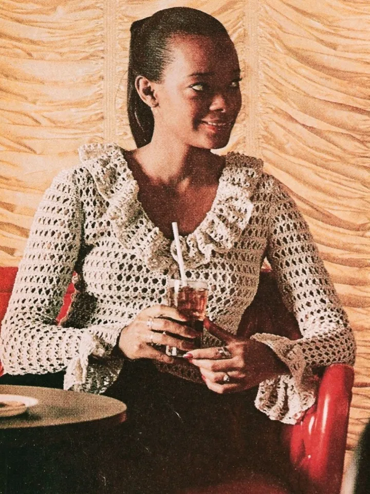 Sweater crochet pattern, blouse crochet pattern, ruffled sweaters crochet pdf