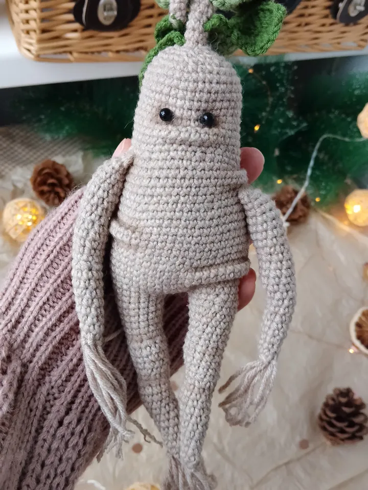 Mandrake Root Doll Stuffed Toys. Soft Handmade Gift Harry Potter. Art doll fans best friend gift. Harry Potter fans
