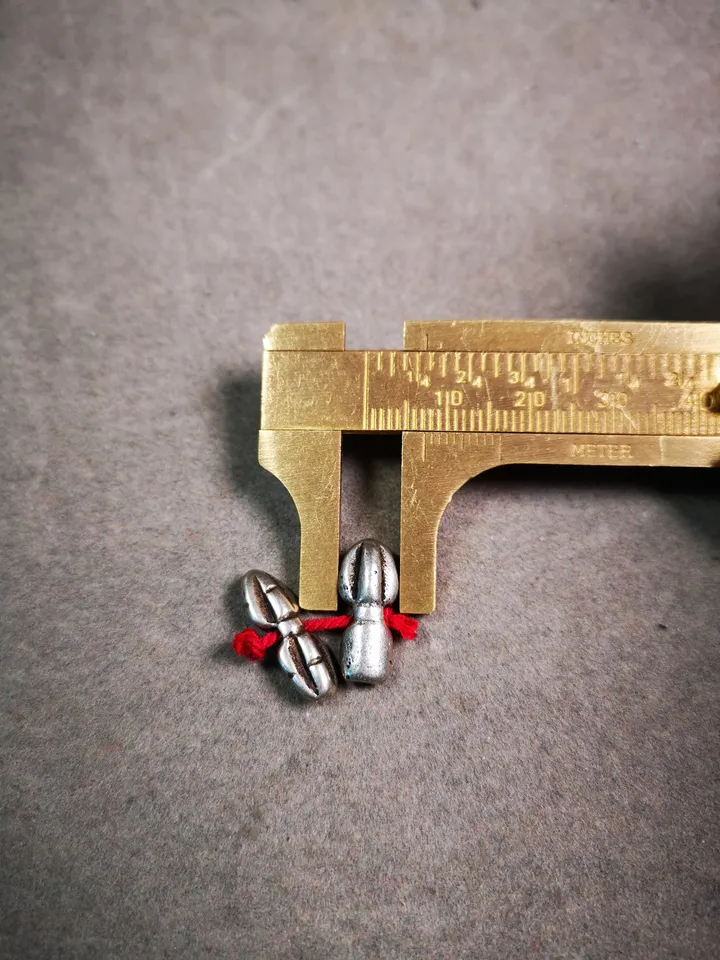 Gandhanra Handmade Tibetan Amulet Pendant,Mini Vajra and Dorje Bell, Mala Marker Bead Accessories, Made of Cold Iron