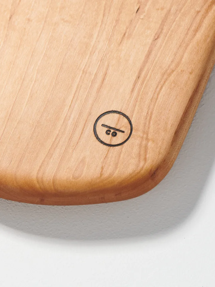 Organic Shaped Large Wood Serving Board - carved and shaped by hand in local Pennsylvania Walnut, Sycamore, Maple - Large Serving Board