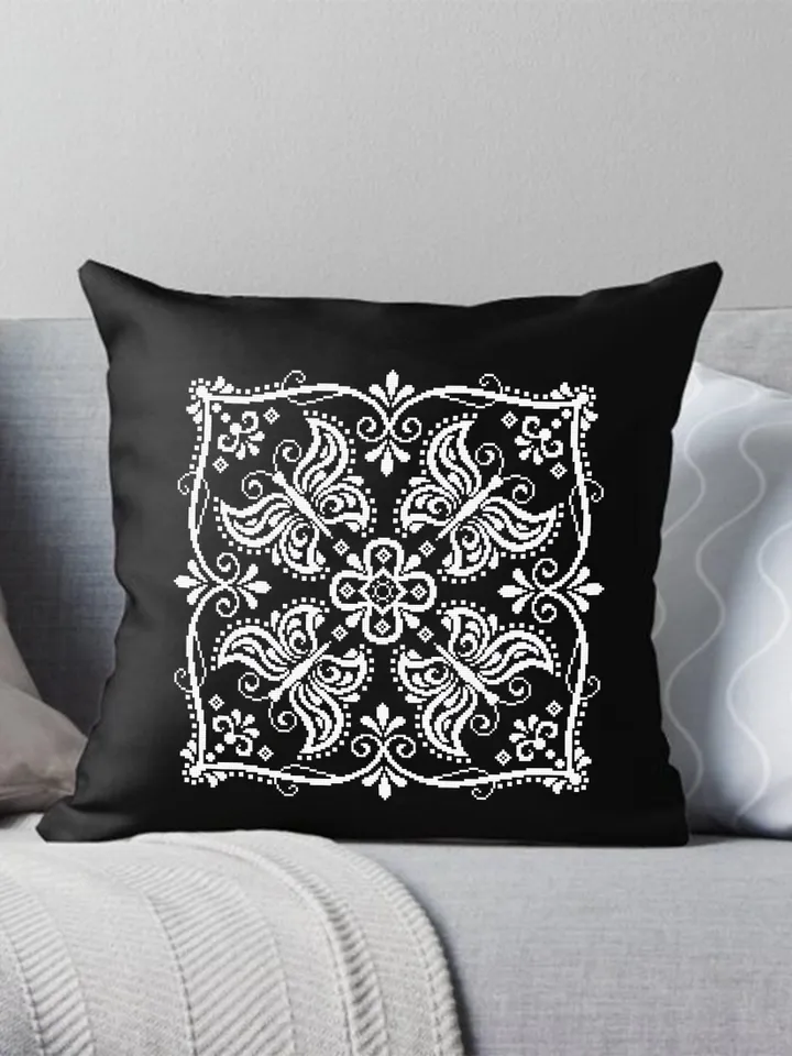 Butterfly mandala cross stitch pattern PDF instant download Monochrome cross stitch chart, Mandala pattern digital PDF for beginners #M273