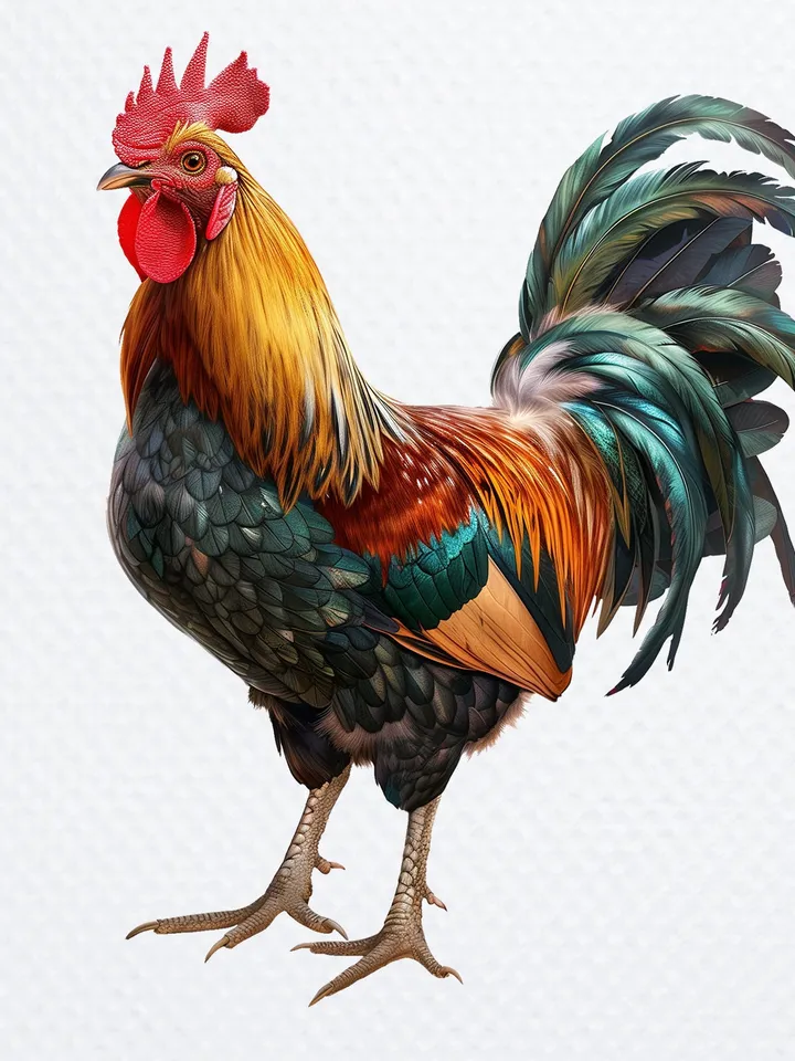 8 Rooster Clipart, Rooster PNG bundle, Western Clipart, Farm Animal PNG, digital art for Sublimation, Nursery Clipart, Digital Download