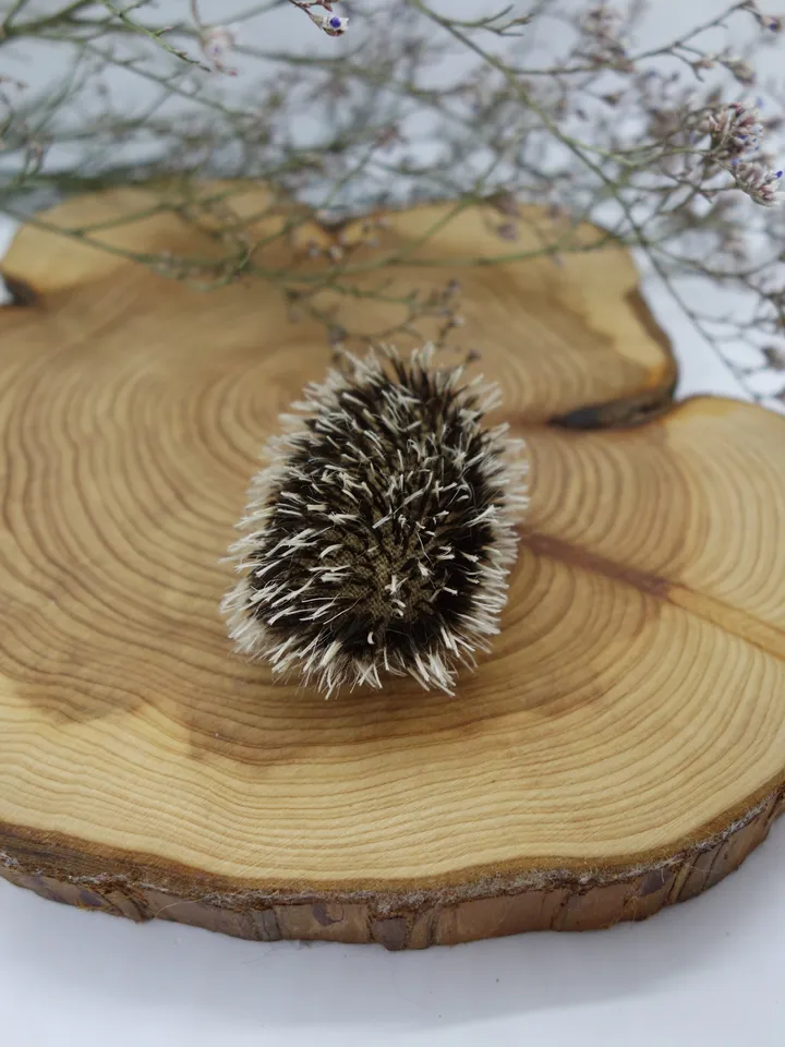 Button the hedgehog, miniature needle felted animal, made to order