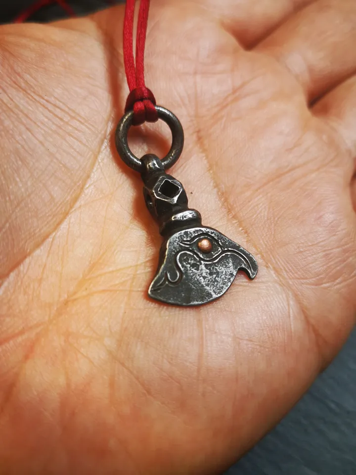 Gandhanra Handmade Tibetan Kartika Amulet Pendant,Kartrika(knife of the dakinis), Trantic Buddhism Ritual Implement, 1.1"