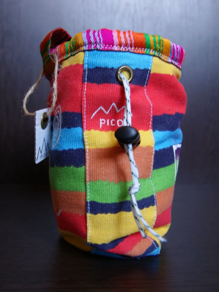 Chalk Bag for Climbing and Bouldering Aztec drawings