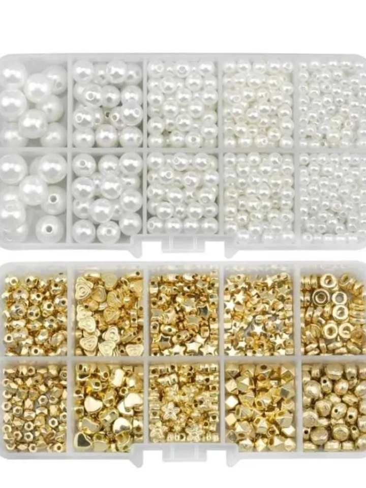 Pearl bead and Spacer Jewelry Making Materials set