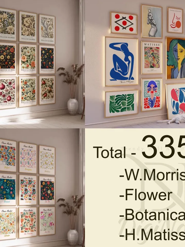 WHOLE SHOP SALE 213.000+ Mega Gallery Wall Art Bundle - Bauhaus, Boho, Botanical, Matisse, City Map, Patent, Vintage Posters - Digital