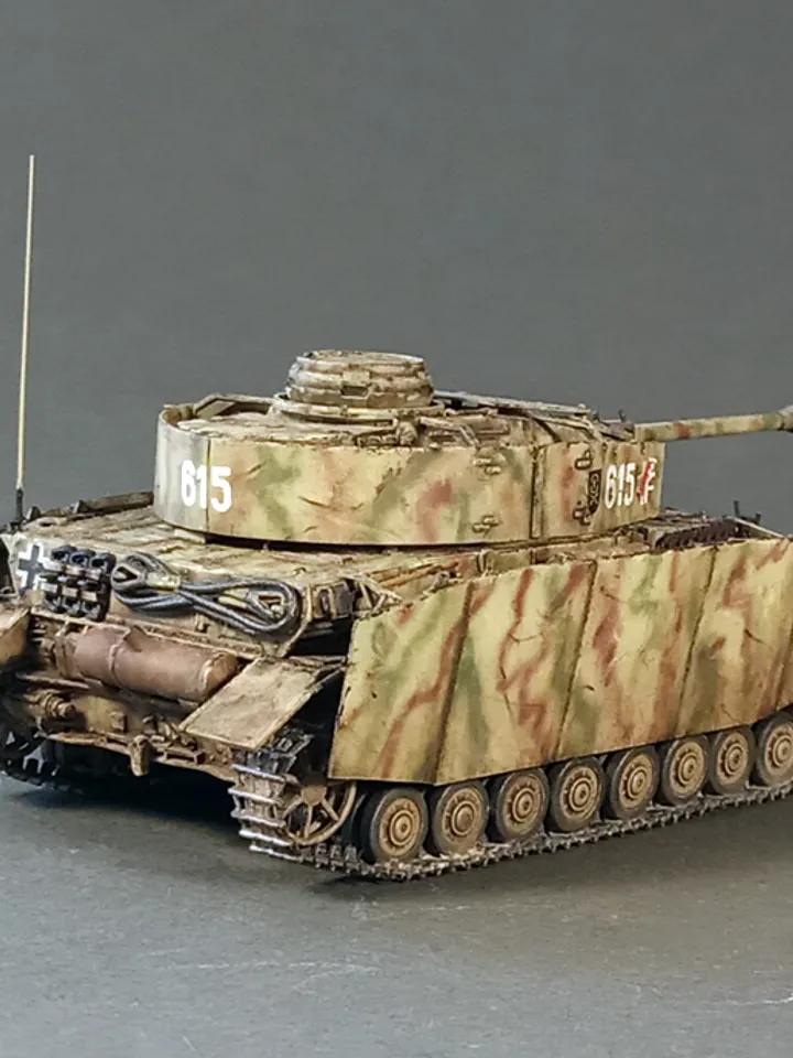 Pro Built model Panzer IV Ausf.H 35 Pz.Reg., 1/72 scale