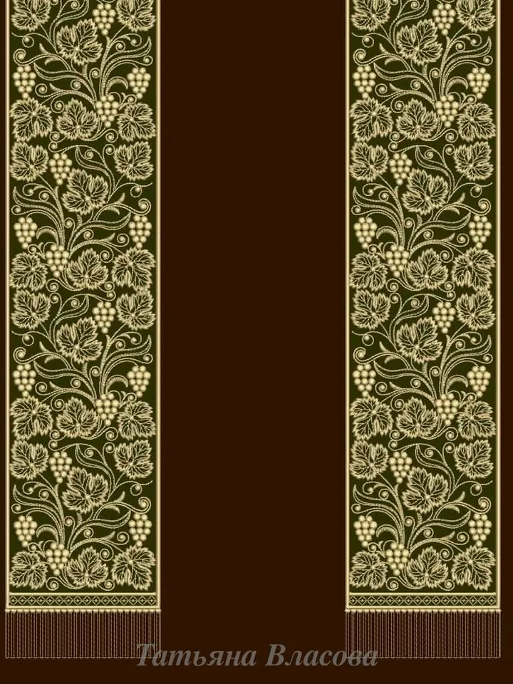 Endless grapes, machine embroidery design