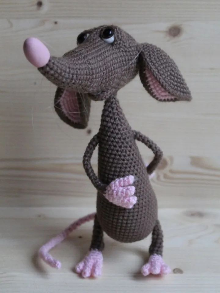 Crochet pattern rat (mouse) - digital pattern PDF