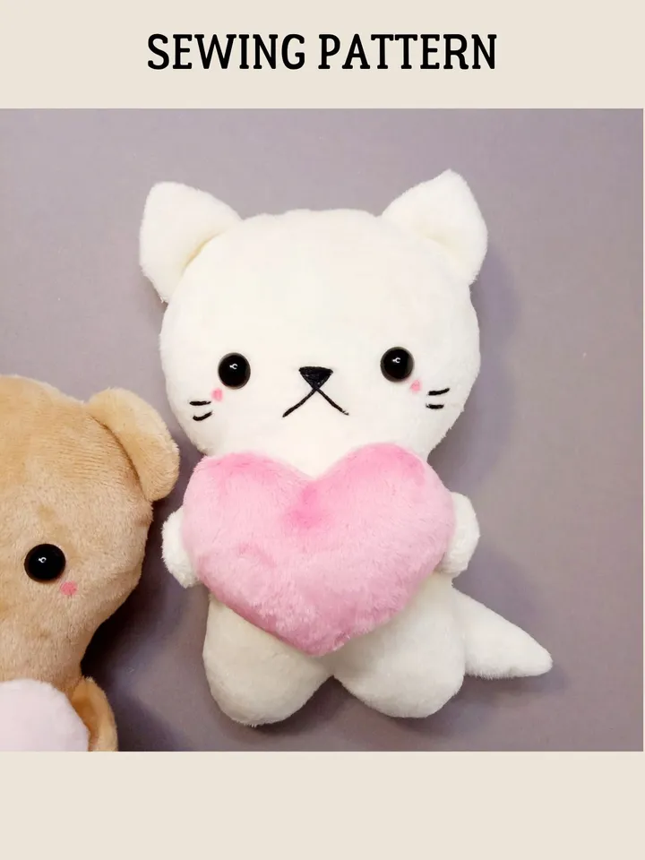 Plush Animals Sewing Pattern (2 sizes)