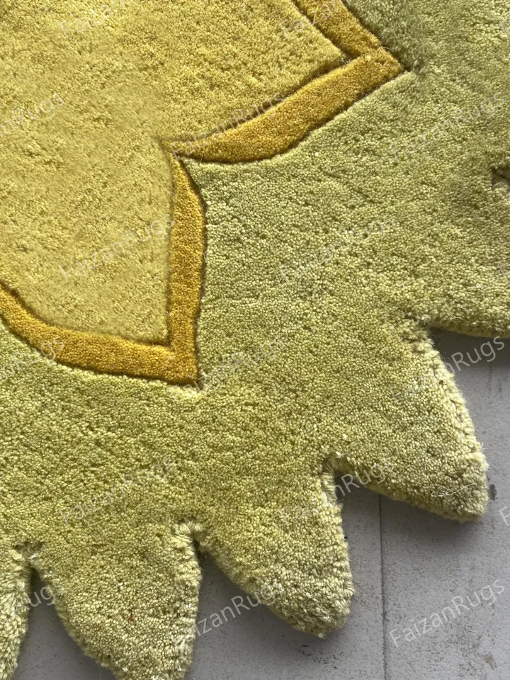Scott Hand tufted Flower rug 100% wool for kids room, living room, bed room in any size 4x4,5x5,6x6,8x8,9x9,10x10Hurry up guys!!!