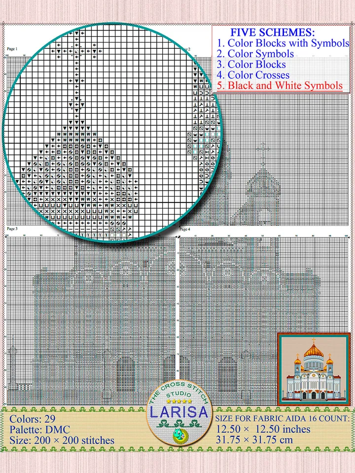 Cathedral Of Christ The Saviour Cross Stitch Pattern
