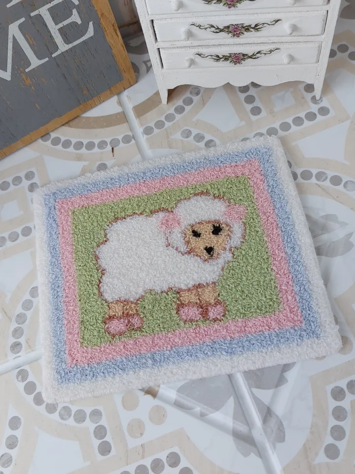 Miniature carpet for a dollhouse
