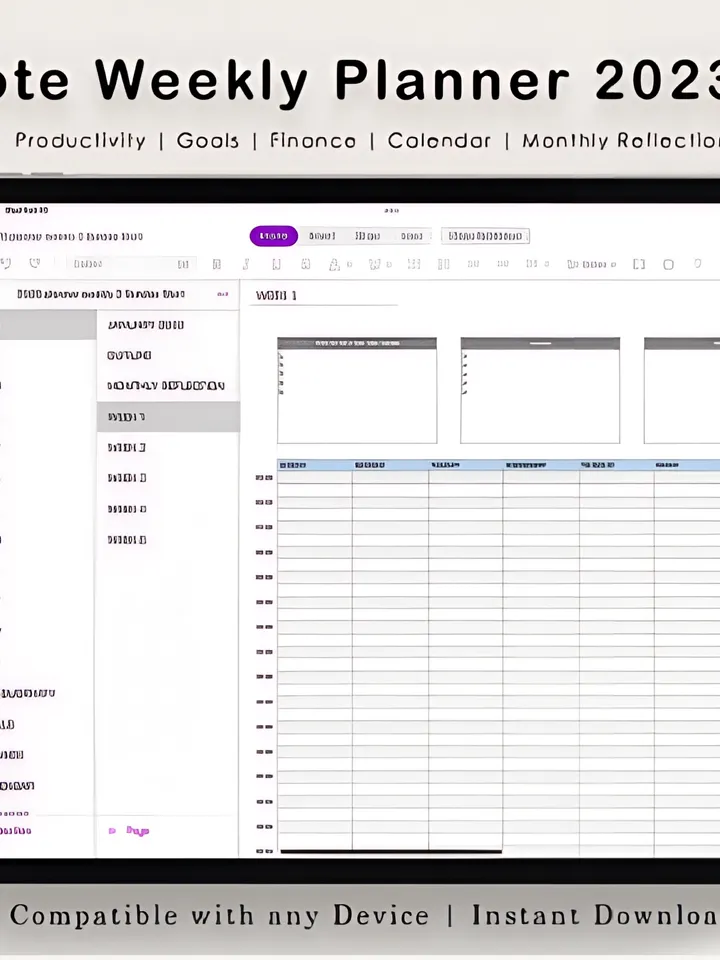 Onenote Project Planner, Digital Planner