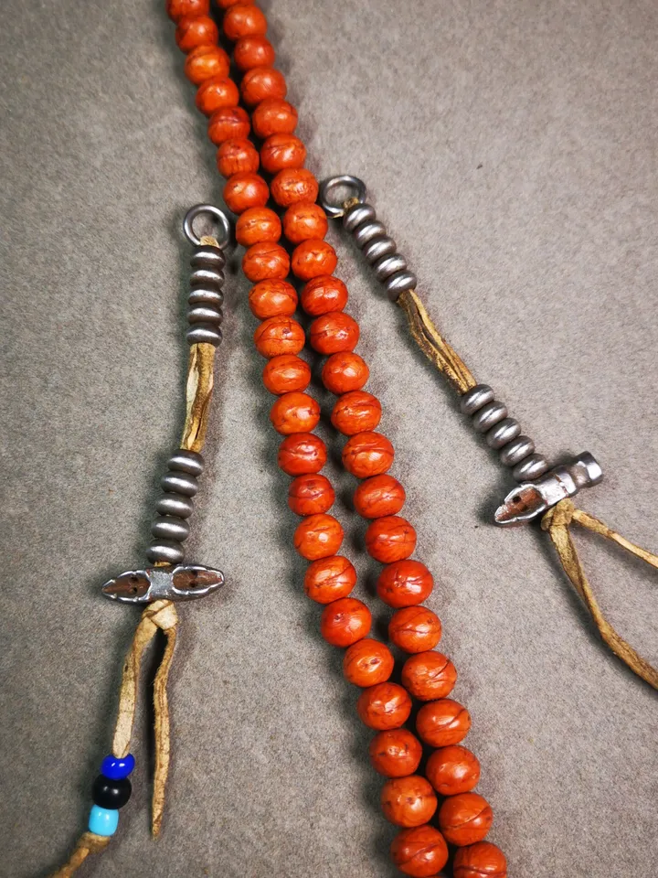 Gandhanra Handmade Tibetan Buddhist Mala Counters,Prayer Bead Counters,with Dorje and Vajra, Made of Cold Iron