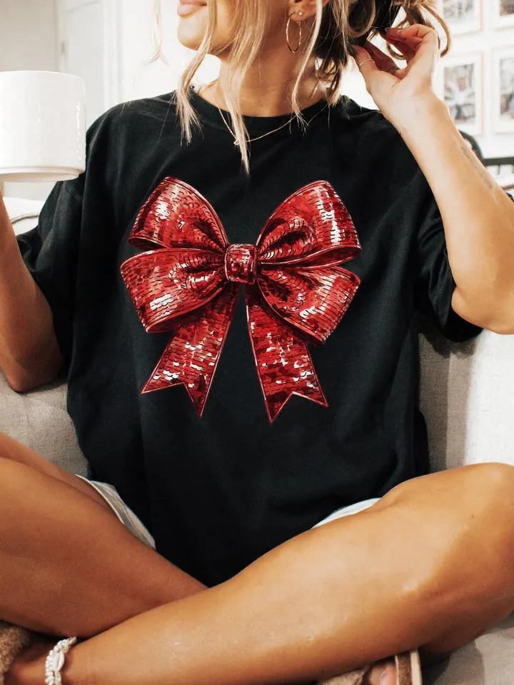 Coquette Christmas png Coquette bow png Christmas girly png Glitter bow png Sequins Holiday png Merry xmas Retro Christmas png Disco