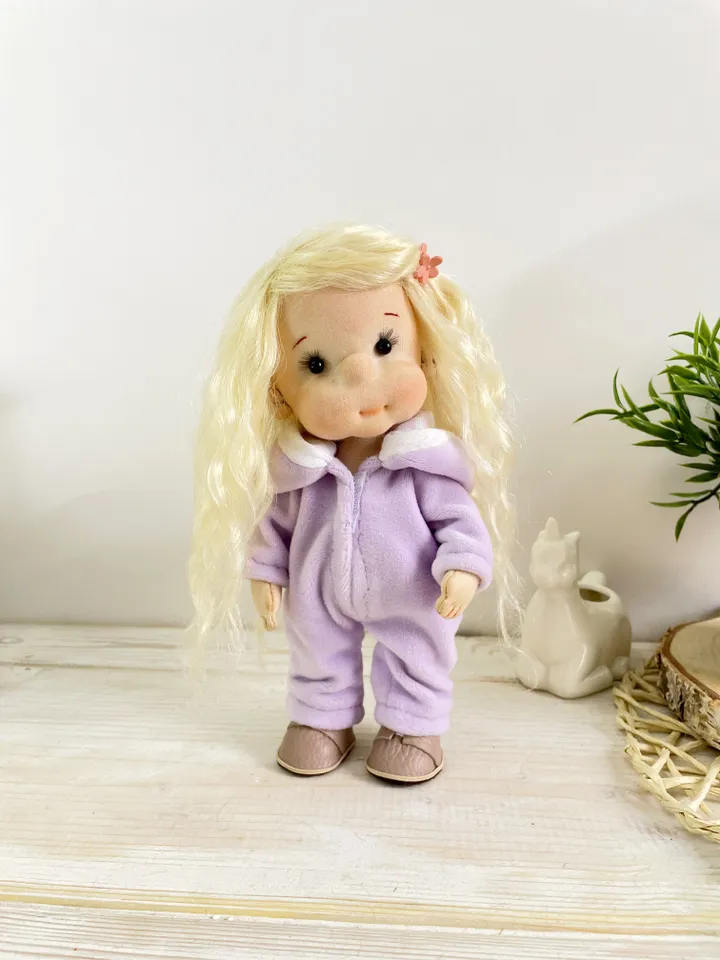 Handmade Textile Doll Art Doll Waldorf Doll Inspiration Birthday Gift for Girl