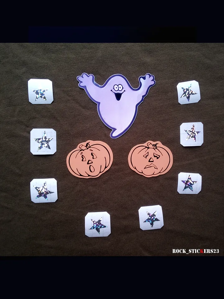 Billy Corgan blue Strat stickers Smashing Pumpkins guitar decal ghost set 11
